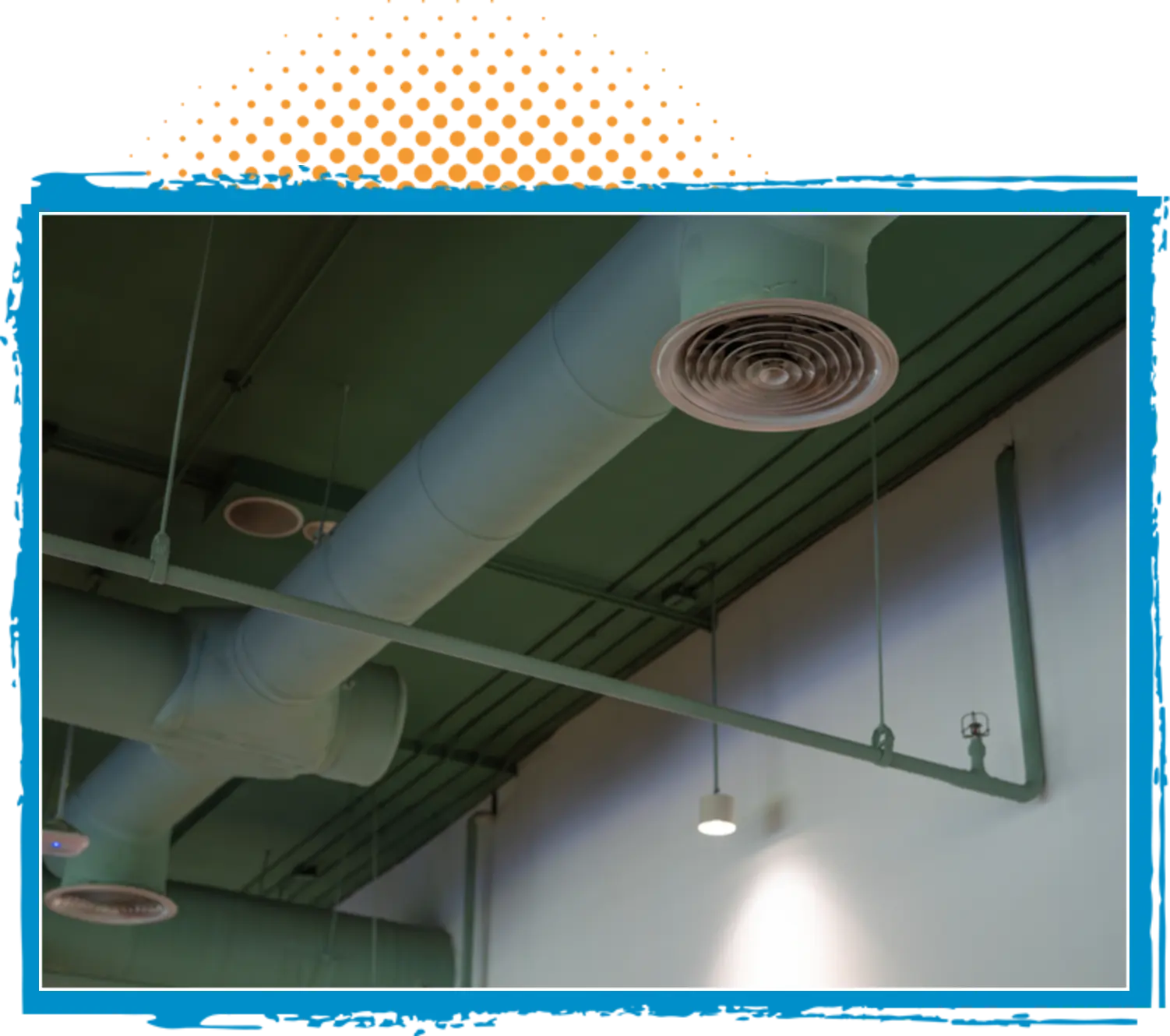 Air ducts and vents in a clean, modern setting, emphasizing the importance of duct cleaning for improved HVAC efficiency and indoor air quality.